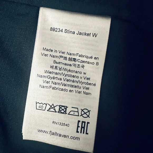 Fjallraven Stina Jacket Indigo Blue Womens Medium - Picture 10 of 13